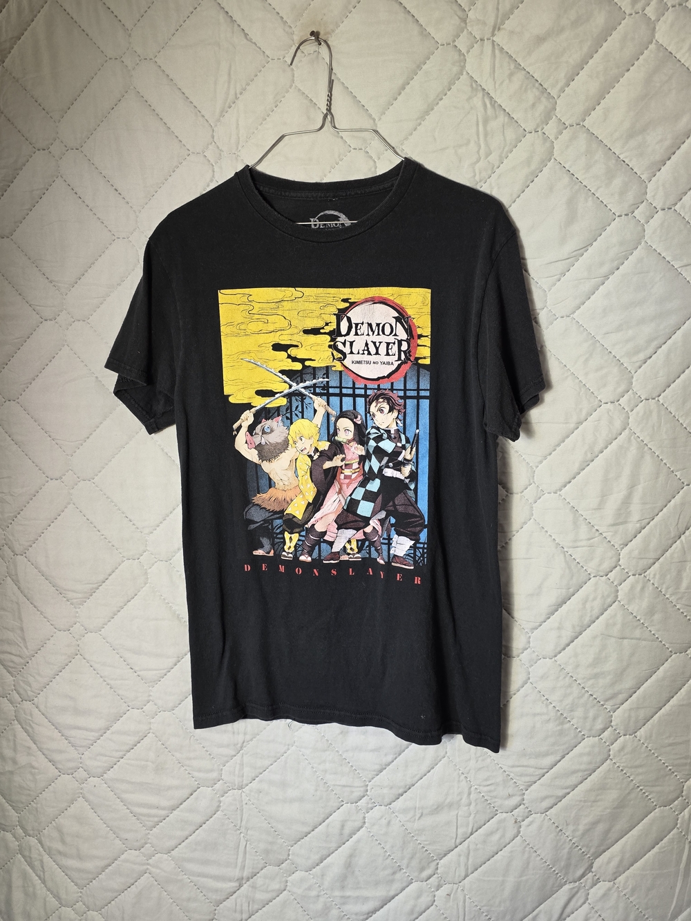 Demon Slayer Boys Graphic Tee -  Black Sz M